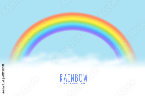 nature's prism rainbow background with cloudy effect