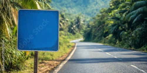 blank road sign