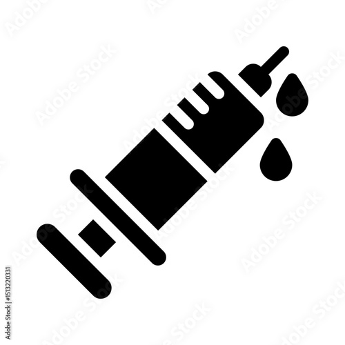 syringe glyph icon