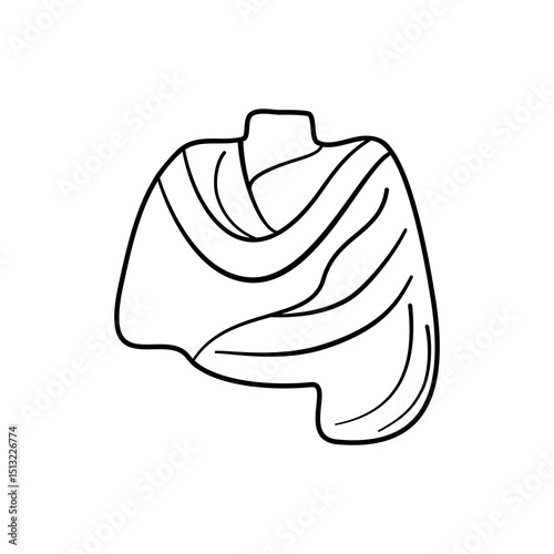 Shawl icon Vector illustration design.