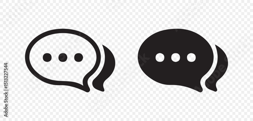 Chat speech bubble, Social media message sign. Vector illustration eps 10