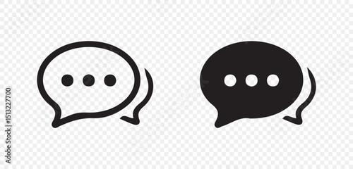 Chat speech bubble, Social media message sign. Vector illustration eps 10