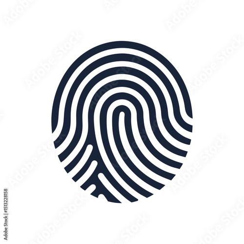 Fingerprint biometric identity recognition modern technology concept for security identification system