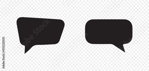chat message icon set, Chat speech bubble, vector illustration eps 10