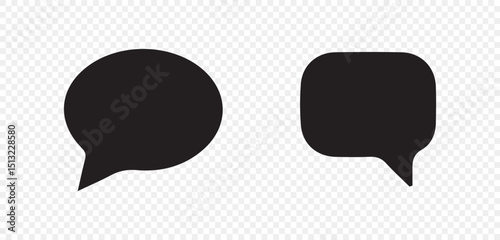 Chat Message Set Icon. Bubble message Icons. 