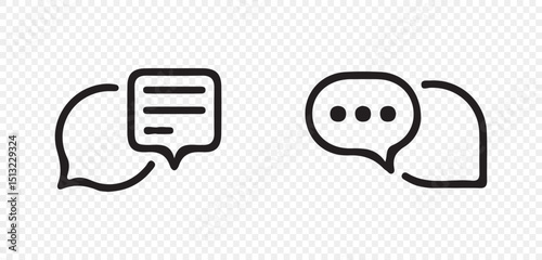 Social media message. Vector illustration isolated on white background. eps 10