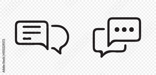 Social media message. Vector illustration isolated on white background. eps 10