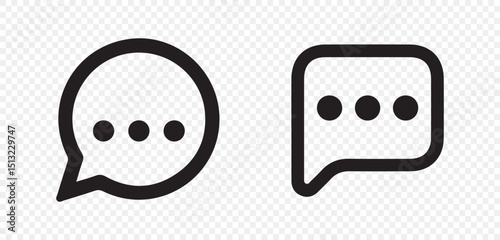 talk message Bubble chat icon. web vector icon collection set. vector eps 10