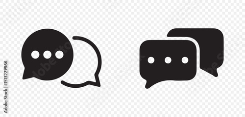 talk message Bubble chat icon. web vector icon collection set. vector eps 10