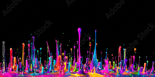 color paint splashes