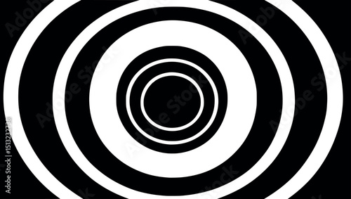 Expanding concentric circles. Motion-ready minimalist vector design with clean radial geometry.