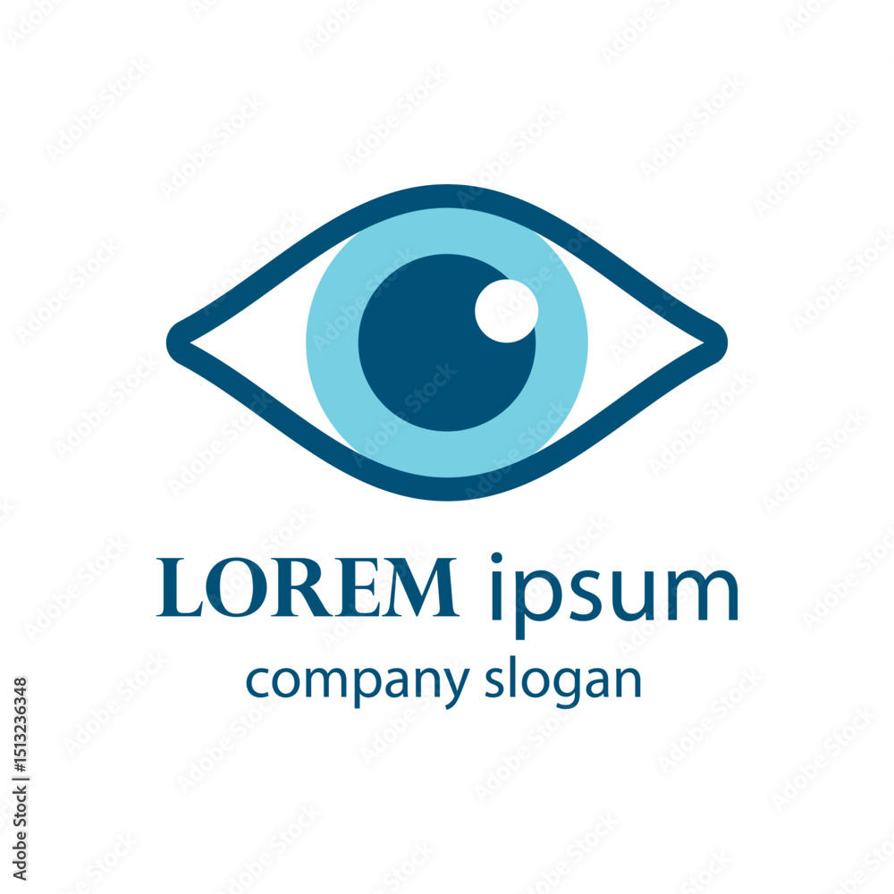 Obraz premium health and eye care logo design
