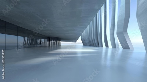 empty corridor in a modern building