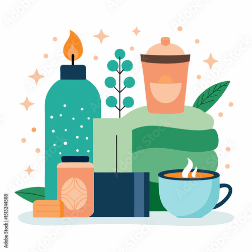 International Self Care Day Vector – Wellness, Relaxation and Mindfulness Illustrations