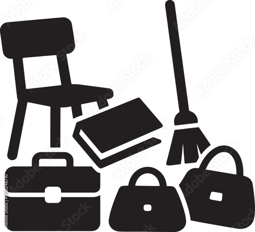 vector illustration of a set of tools