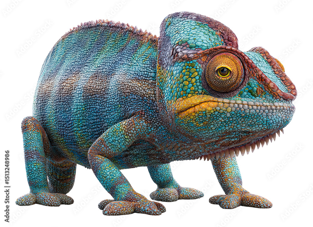 Naklejka premium CGI Chameleon Character