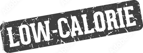 low-calorie rectangular sign. low-calorie stamp