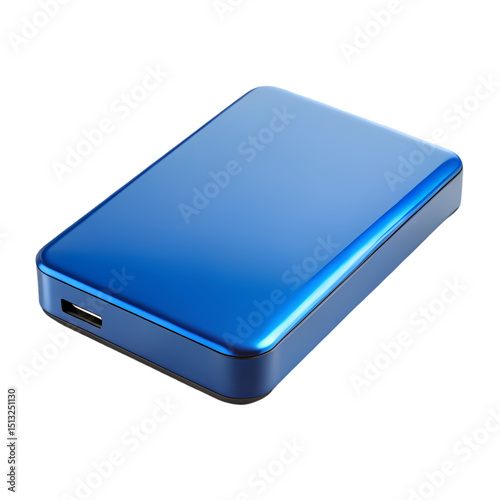 Sleek Blue External Hard Drive