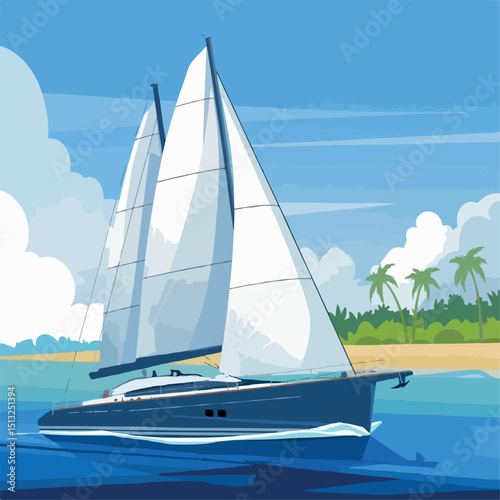 boat, vector, ship, illustration, cartoon, sea, isolated, background, graphic, water, transportation, picture, icon, ocean, travel, marine, sail, transport, drawing, white, art, vessel, design, anchor