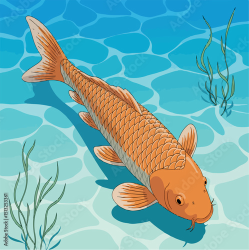 colorful, aquatic, underwater, animal, fish, orange, water, black, nature, group, gold, koi, pond, wildlife, life, hobby, swim, lake, fresh, garden, background, carp, aquaculture, aquarium, pool, 