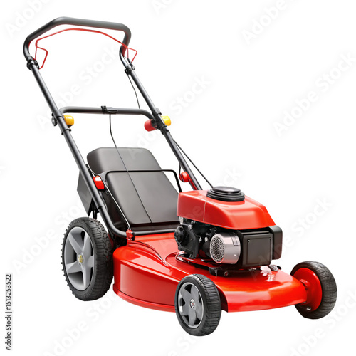 Lawn mower isolated on transparent background 