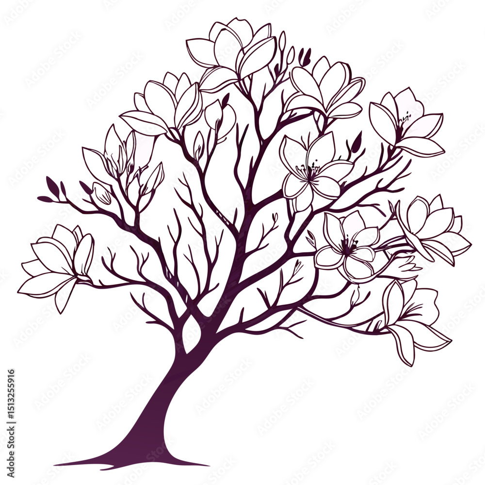 Obraz premium tree with flowers