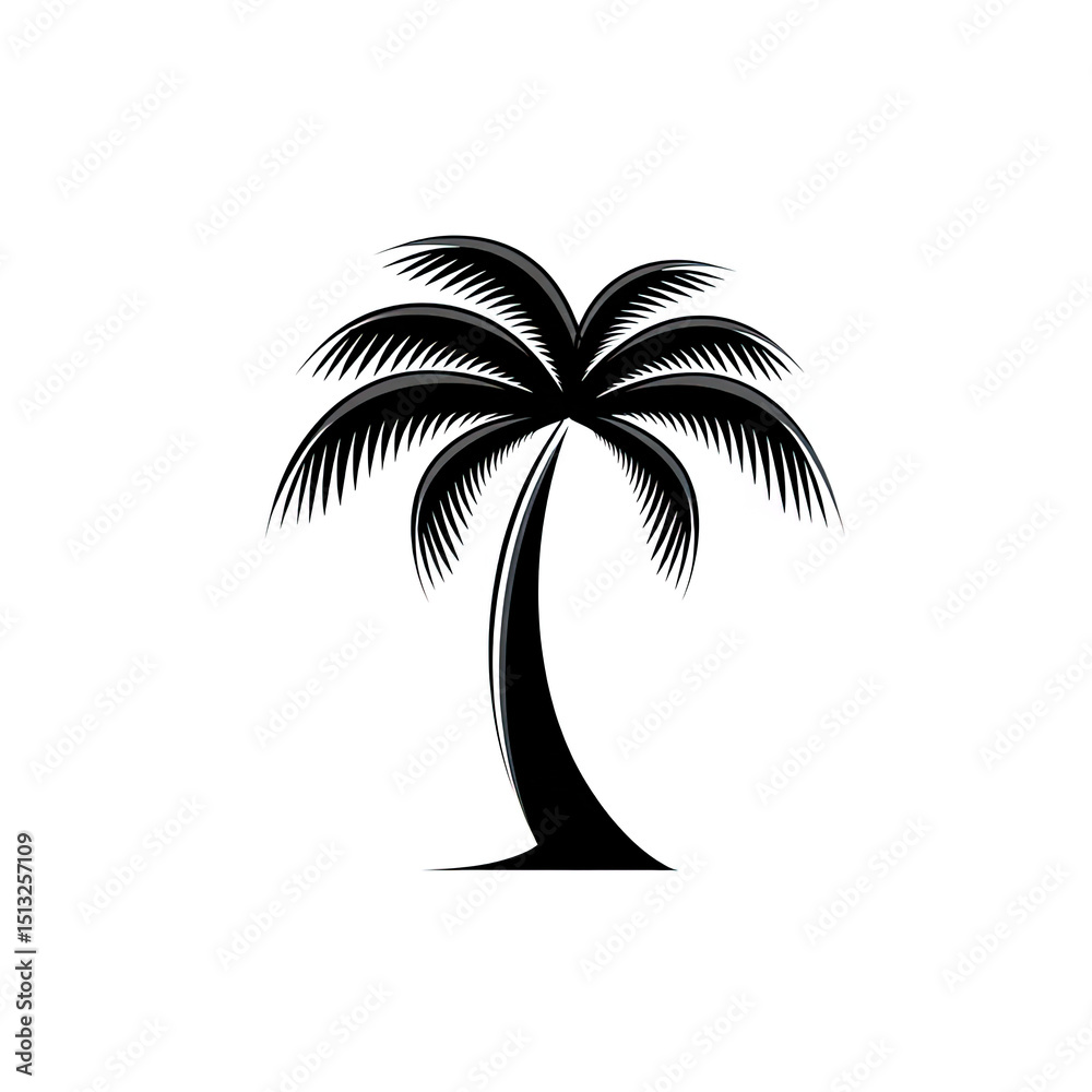 Obraz premium Silhouette of a Palm Tree