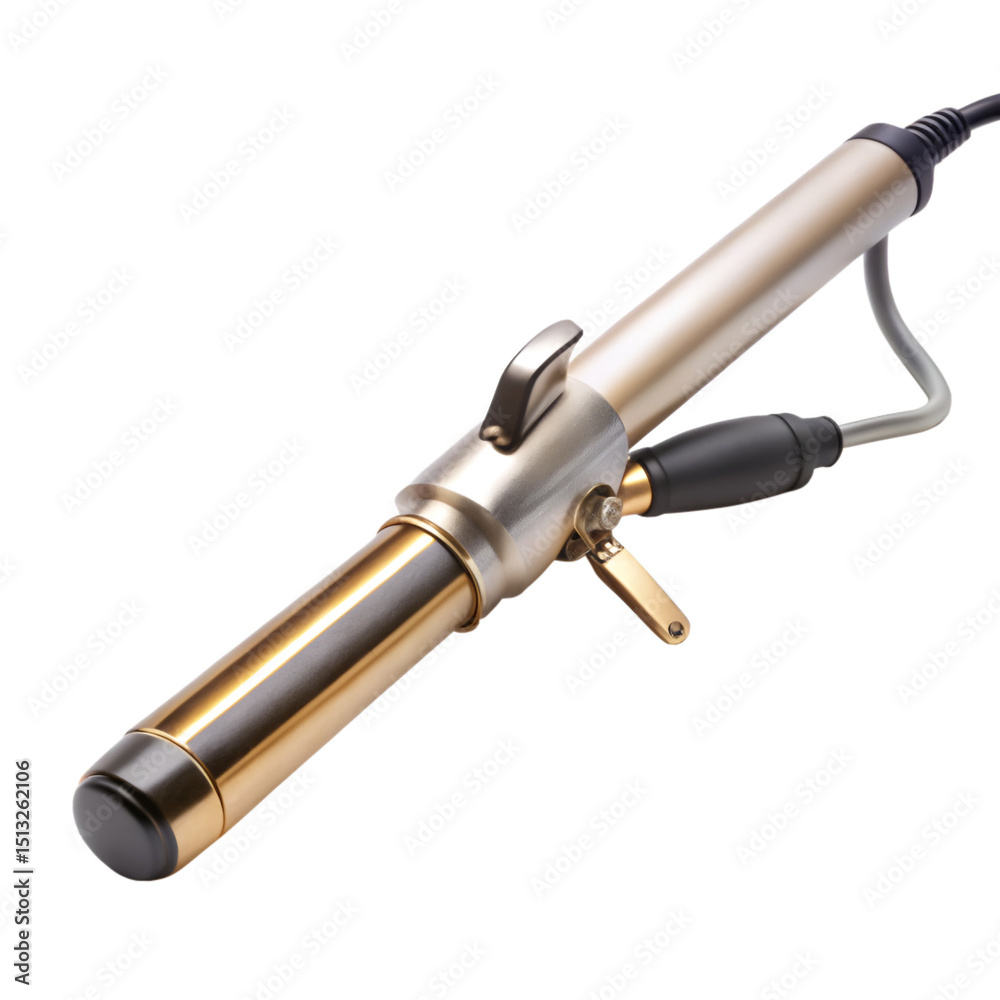 Fototapeta premium Curling iron isolated on transparent background 