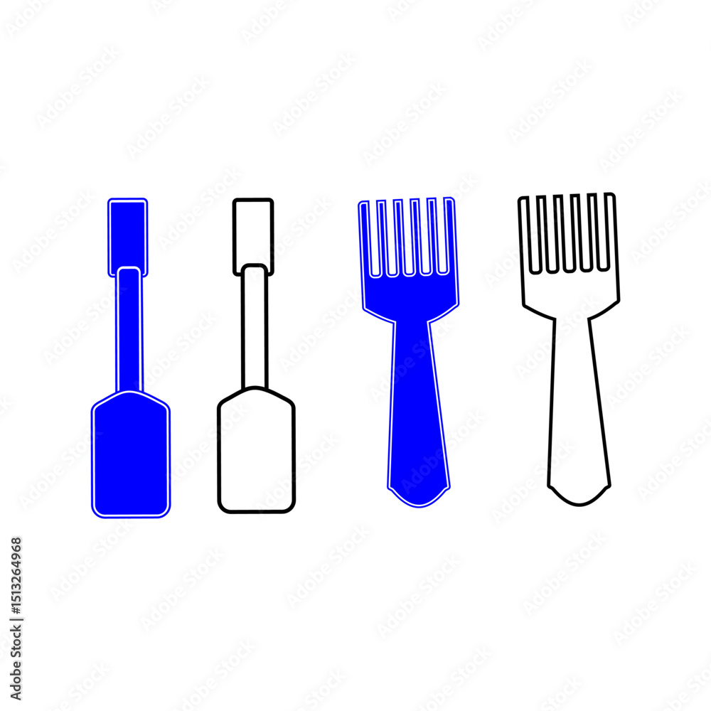 Fototapeta premium spatula icon,spatula icon vector, spatula,cooking tools bundle vector 
