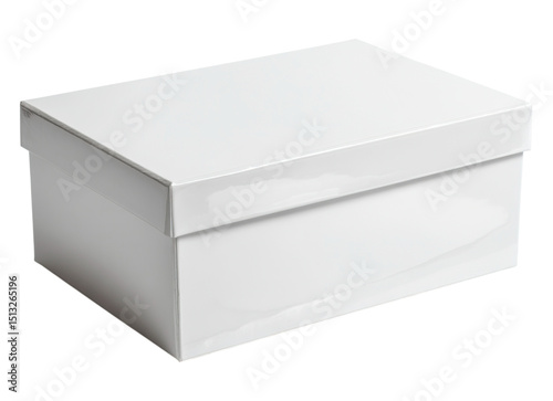 Glossy white shoebox