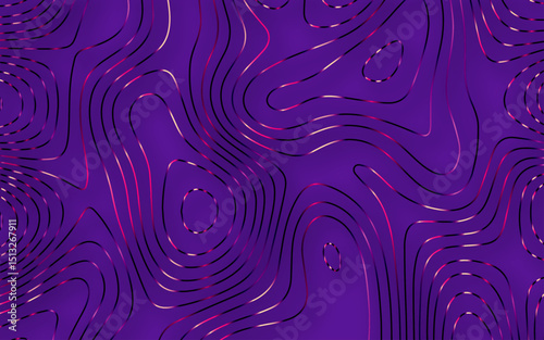 Topographic map background concept. Topographic map. Topographical background. Linear graphics. Vector illustration.