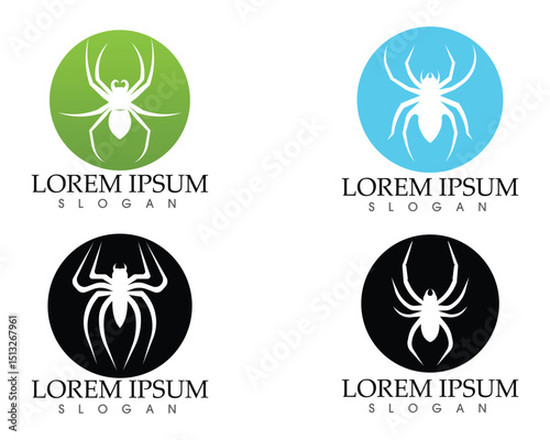 Spider logo and symbols template icons app