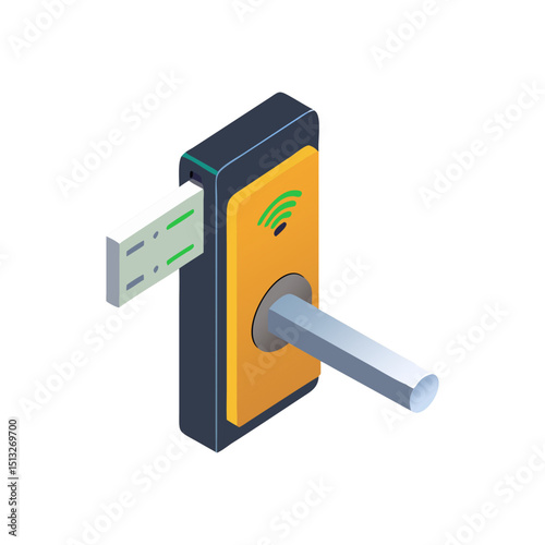 Isometric WiFi Dongle and Key