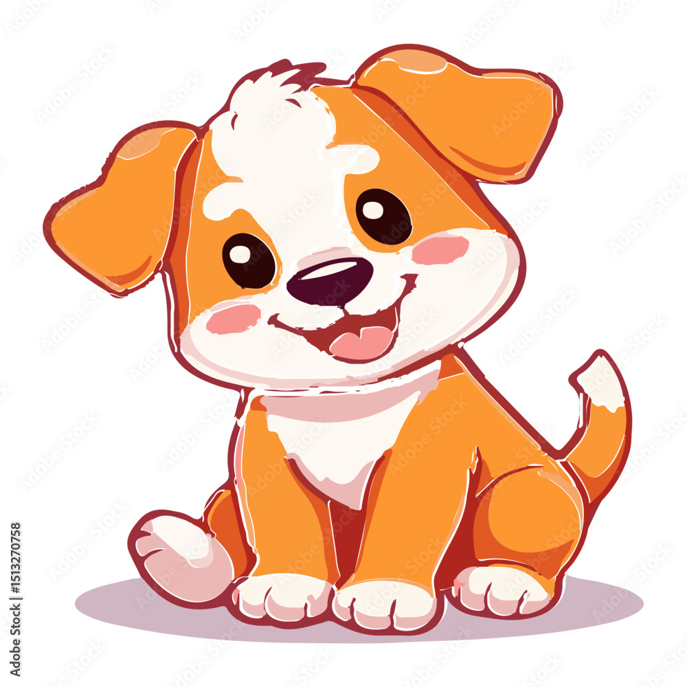 Naklejka premium Dog icon design with colors that can be used as a symbol of a pet, animal, living creature, or other editing tool.