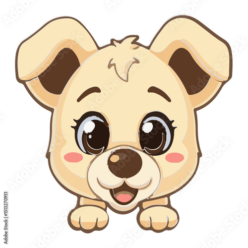 Dog icon design with colors that can be used as a symbol of a pet, animal, living creature, or other editing tool.