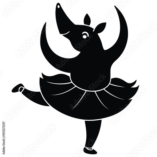 Rhino in a Ballet Tutu – grace meets muscle.
