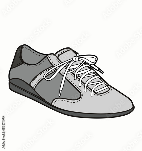 Sneaker illustration, sneaker drawing, adobe illustrator file, vector illustration, vector drawing of sneaker, footwear, fashion design, footwear illustration, fashion illustration, footwear design