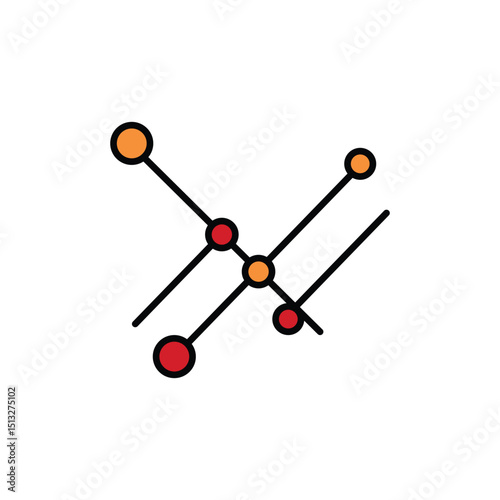 Constellation logo icon illustration