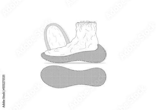 Sneaker illustration, sneaker drawing, adobe illustrator file, vector illustration, vector drawing of sneaker, footwear, fashion design, footwear illustration, fashion illustration, footwear design