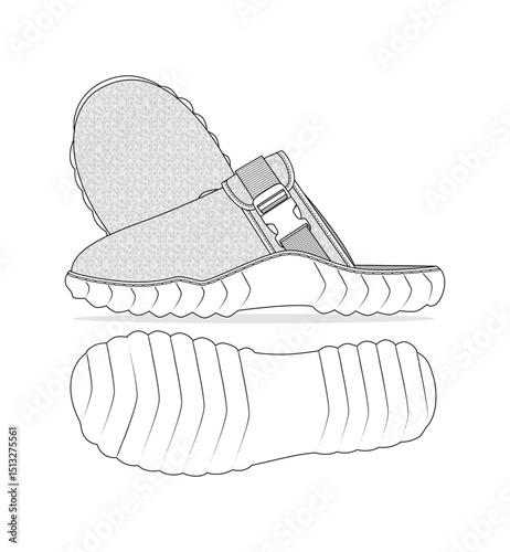 Sneaker illustration, sneaker drawing, adobe illustrator file, vector illustration, vector drawing of sneaker, footwear, fashion design, footwear illustration, fashion illustration, footwear design