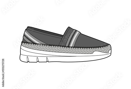 Fashion Sneaker Illustration, Footwear Design, Fashion Design, Adobe Illustration Vector, Graphic Illustration, Fashion Footwear cad