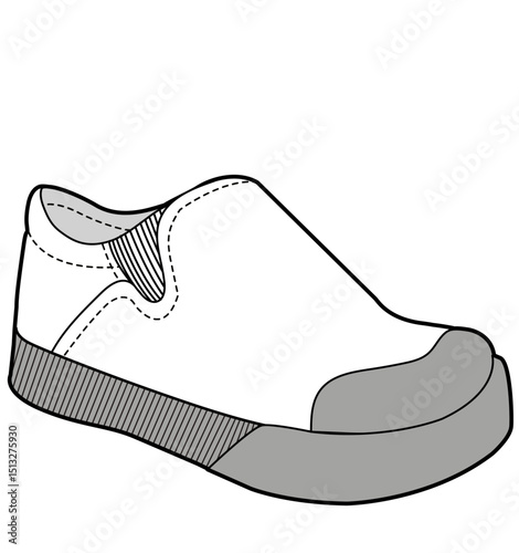 Fashion Sneaker Illustration, Footwear Design, Fashion Design, Adobe Illustration Vector, Graphic Illustration, Fashion Footwear cad