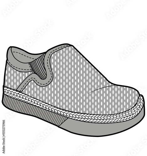 Fashion Sneaker Illustration, Footwear Design, Fashion Design, Adobe Illustration Vector, Graphic Illustration, Fashion Footwear cad