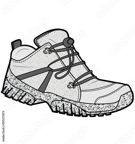 Fashion Sneaker Illustration, Footwear Design, Fashion Design, Adobe Illustration Vector, Graphic Illustration, Fashion Footwear cad