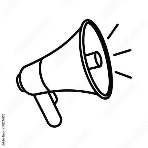 megaphone bullhorn announcement marketing icon 
