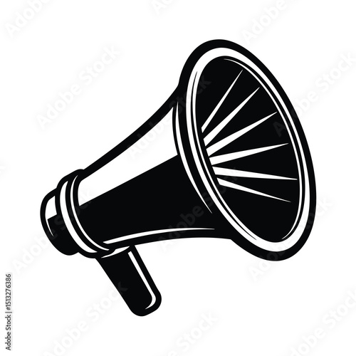 megaphone bullhorn announcement marketing icon 