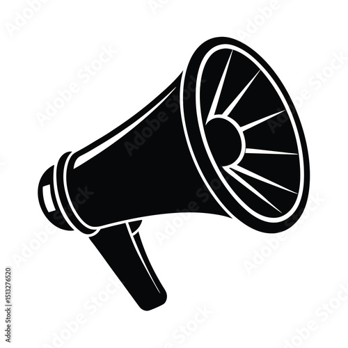 megaphone bullhorn announcement marketing icon 
