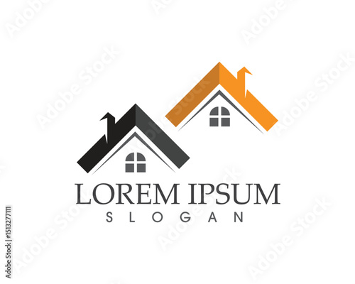 Real estate and home buildings logo icons template