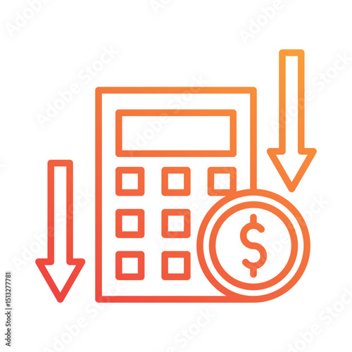 Cost Reduction Icon
