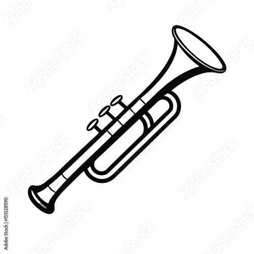trumpet vector illustration
